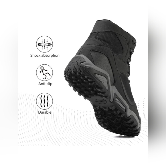 NORTIV 8 Men's Wide Waterproof Hiking Boots Outdoor Mid Trekking Backpacking 12 - Picture 5 of 10